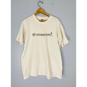 Rare Vintage Fukenmissim Jerry Garcia Tribute T-shirt, Size XL, 1990s Dead Tee